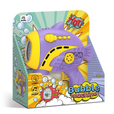 Пістолет з мильними бульбашками A 308 (48/2) 2 кольори, на батарейках, підсвічування, мелодія, автоматичний принцип роботи, мильний розчин, в коробці