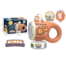 Пістолет з мильними бульбашками A 828 (36/2) автоматичний принцип роботи, акум. 3.7 V, мильний розчин 180мл, USB-кабель, підсвічування, музика, 2 режими роботи, в коробці