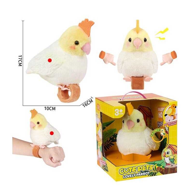 Інтерактивний браслет 933-144 E (24) ) “Папуга”, “повторюшка” звук, в коробці