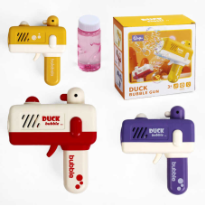 Пістолет з мильними бульбашками HY 82 (48) 3 кольори, на батарейках, автоматичний принцип роботи, світло, звук, мильний розчин, в коробці, ВИДАЄТЬСЯ ТІЛЬКИ МІКС ВИДІВ