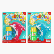 Пістолет з мильними бульбашками JT 6080 (180) “Дельфін“, 2 кольори, на листі