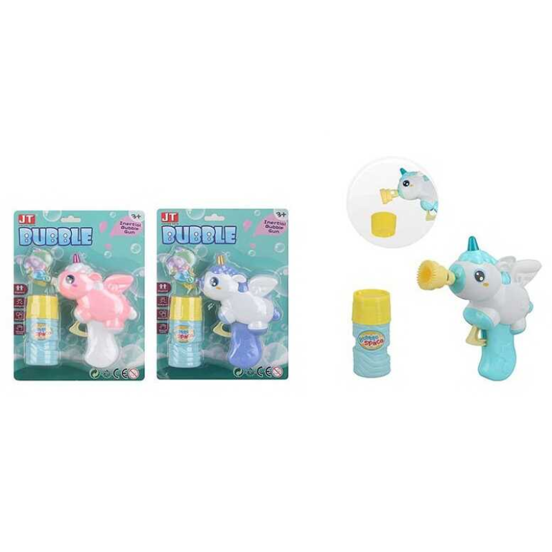 Пістолет з мильними бульбашками JT 6110 (180/2) 3 кольори, мильний розчин, насадка, на листі, ВИДАЄТЬСЯ ТІЛЬКИ МІКС ВИДІВ