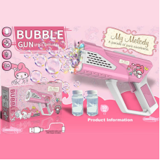 Пістолет з мильними бульбашками PP 277-2 (72) підсвічування, автоматичний принцип, акумулятор 3.7V, 2 пляшечки з мильним розчином, в коробці