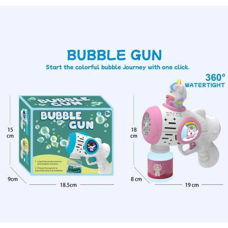 Пістолет з мильними бульбашками XD 800 A (96/2) підсвічування, автоматичний принцип, пляшечка з мильним розчином, в коробці