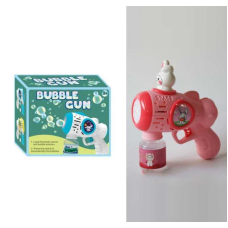 Пістолет з мильними бульбашками XD 800 J (96/2) підсвічування, автоматичний принцип, пляшечка з мильним розчином, в коробці