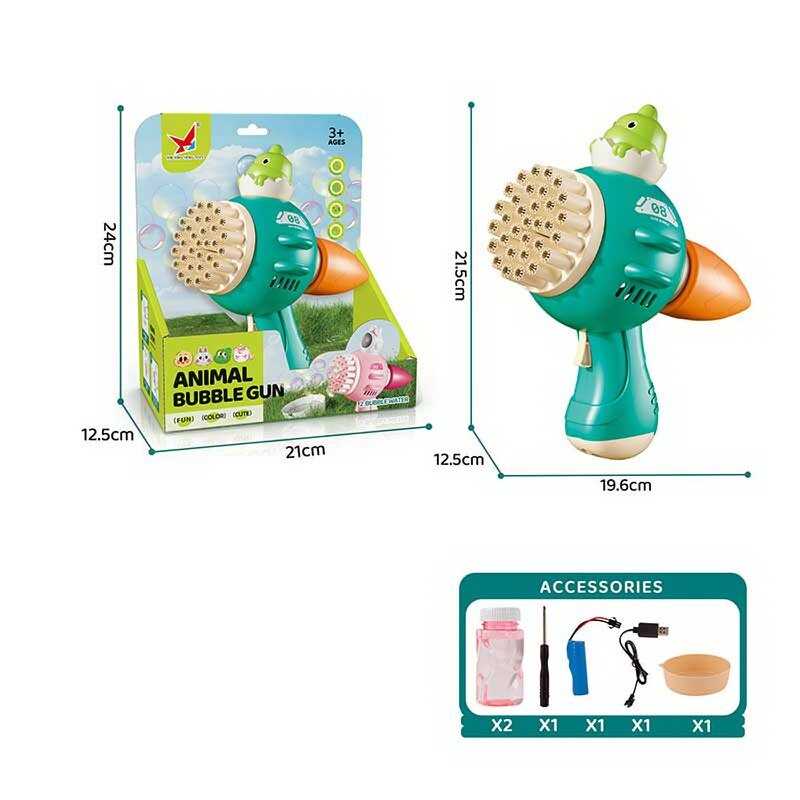 Пістолет з мильними бульбашками XH 118 (48/2) автоматичний принцип, на акумуляторі, пляшечка з мильним розчином, посудина, в коробці