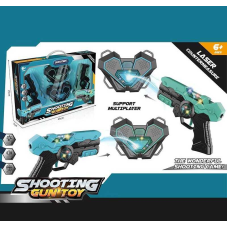 Пістолети з мішенями 1825 ШТРИХ=10038 (24) 2 пістолети, 2 мішені, підсвічування, звуки, в коробці