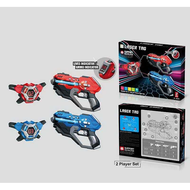 Пістолети з мішенями 2130 C (24/2) 2 пістолети, 2 мішені, підсвічування, звук, вібрація, в коробці Пістолети з мішенями 2130 C (24/2) 2 пістолети, 2 мішені, підсвічування, звук, вібрація, в коробці