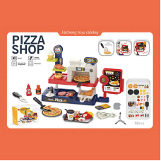 Піцерія 668-153 (36) 66 елементів, звукові ефекти каси, фритюр, піч, гриль, таця, продукти, стаканчики, лопатки, купюри, монети, в коробці