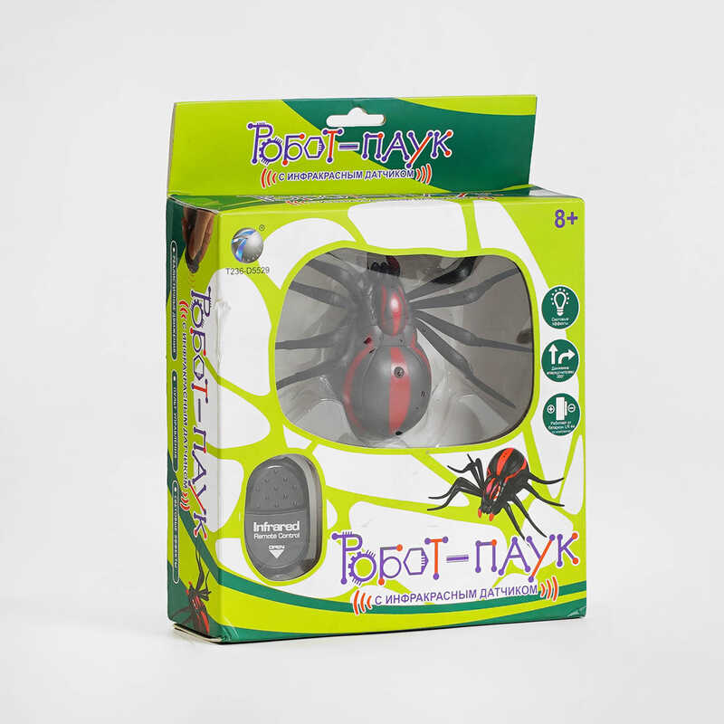 Павук на радіокеруванні 9915 (72/2) підсвічування очей, на батарейках, в коробці