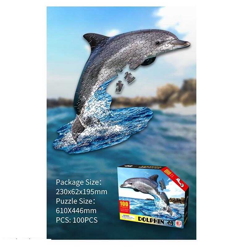 Пазли 88658 (72/3) “Дельфін“, 100 елементів, в коробці