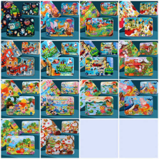 Пазли C 73297 (96) дерев“яні, 100 пронумерованих елементів, в коробці, ВИДАЄТЬСЯ ТІЛЬКИ МІКС ВИДІВ