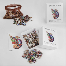 Пазли К 5047 (100) “Хамелеон“, дерев“яні, фігурні, формат А4, в коробці