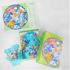 Пазли С 48158 (32) “Транспорт“, 108 деталей, круглий, постер, в коробці