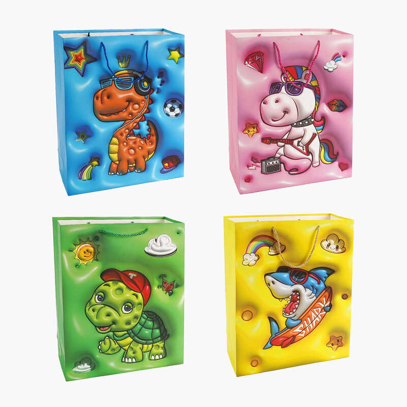 Пакет подарунковий C 67054 (360) 4 види, ВЕЛИКИЙ, ВИДАЄТЬСЯ ТІЛЬКИ МІКС ВИДІВ