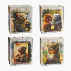 Пакет подарунковий C 67091 (480) 4 види, СЕРЕДНІЙ, ВИДАЄТЬСЯ ТІЛЬКИ МІКС ВИДІВ