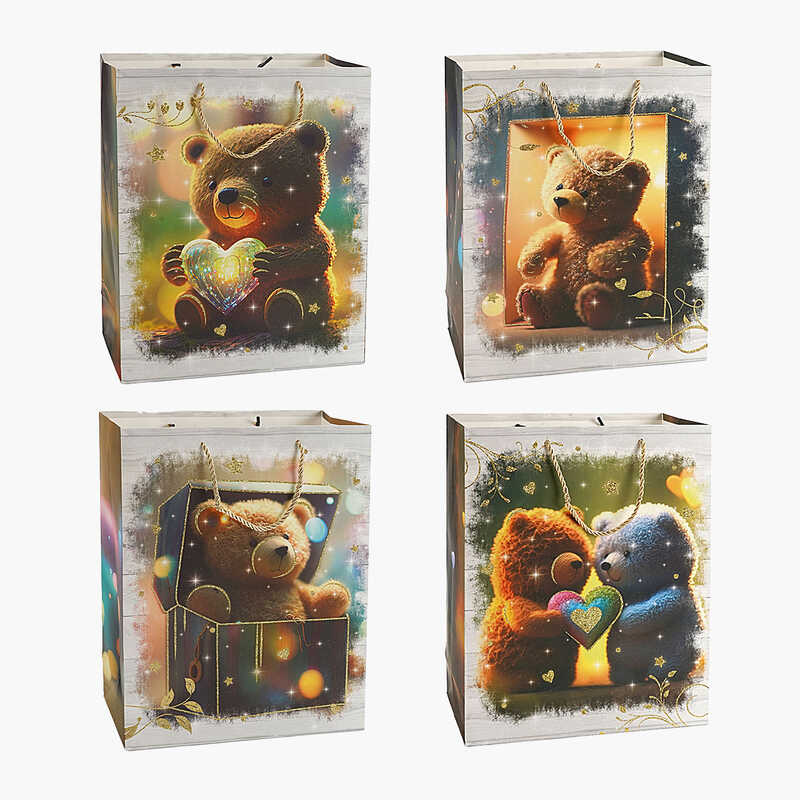 Пакет подарунковий C 67092 (360) 4 види, ВЕЛИКИЙ, ВИДАЄТЬСЯ ТІЛЬКИ МІКС ВИДІВ