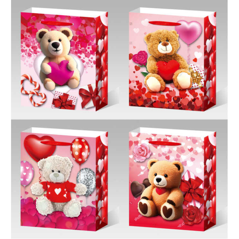 Пакет подарунковий C 69510 (720) 4 види, МАЛИЙ, ВИДАЄТЬСЯ ТІЛЬКИ МІКС ВИДІВ