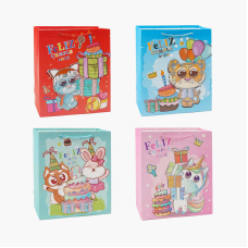 Пакет подарунковий C 69730 (480) 4 види, СЕРЕДНІЙ, ВИДАЄТЬСЯ ТІЛЬКИ МІКС ВИДІВ