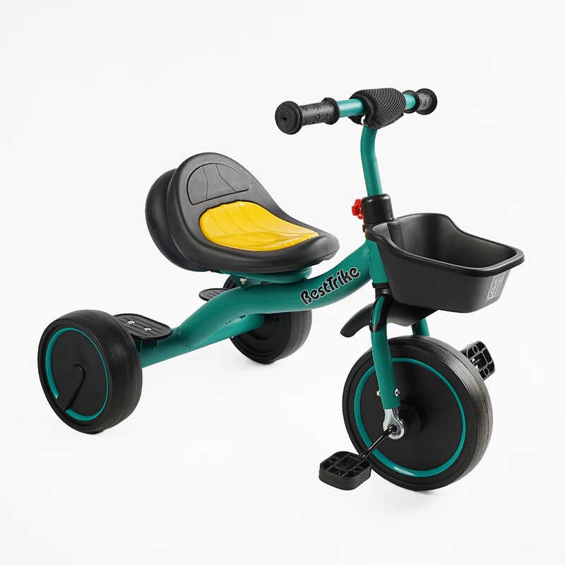 Велосипед 3-х колісний BS-47603 “Best Trike“ (1) колеса EVA переднє 10’’, заднє 8’’, сталева рама, УКР.ОЗВУЧУВАННЯ, світло, кошик, в коробці