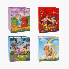 Пакет подарунковий C 69734 (480) 4 види, СЕРЕДНІЙ, ВИДАЄТЬСЯ МІКС ВИДІВ