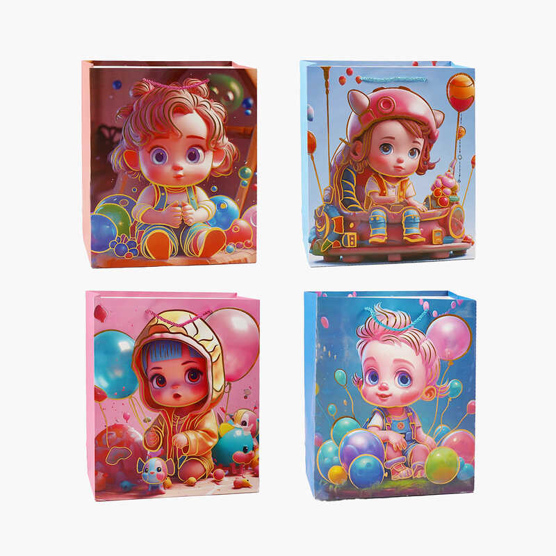 Пакет подарунковий C 69758 (480) 4 види, СЕРЕДНІЙ, ВИДАЄТЬСЯ МІКС ВИДІВ