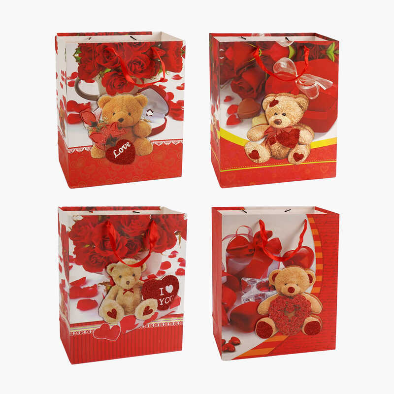 Пакет подарунковий С 57763 (300) 4 види, “Кохання“, СЕРЕДНІЙ