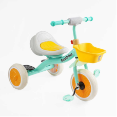 Велосипед 3-х колісний BS-49151 “Best Trike“ (1) колеса EVA переднє 10’’, заднє 8’’, сталева рама, УКР.ОЗВУЧУВАННЯ, світло, кошик, в коробці