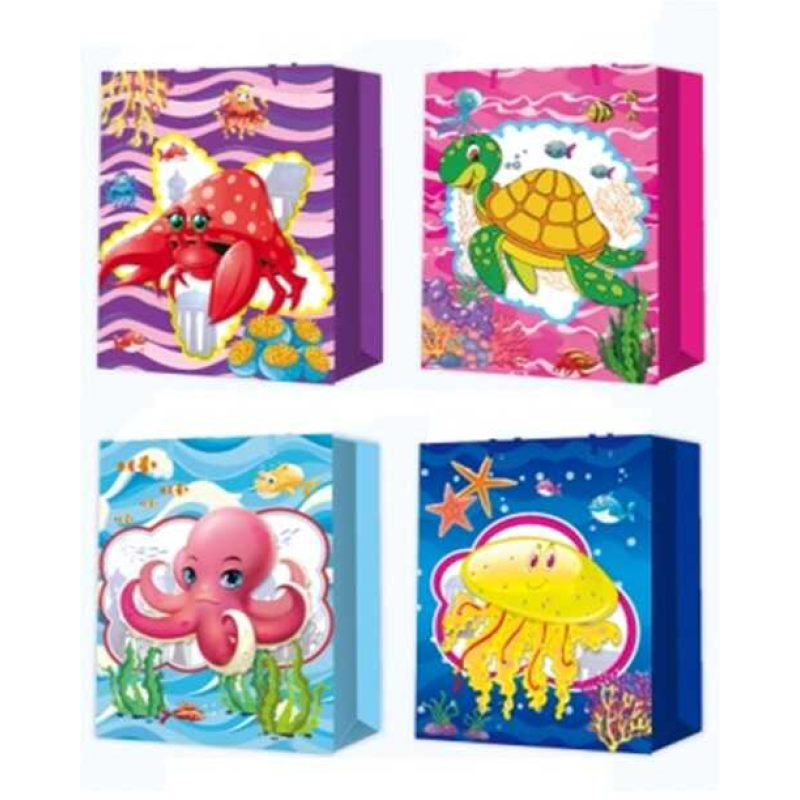 Пакет подарунковий С 57813 (360) 4 види, “Морські мешканці“, МАЛИЙ