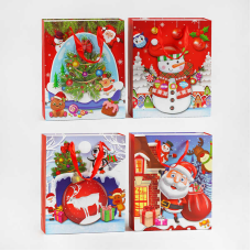 Пакет подарунковий С 59837 (480) 4 види, ВИДАЄТЬСЯ ТІЛЬКИ МІКС ВИДІВ, СЕРЕДНІЙ