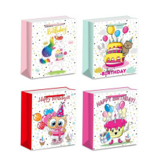 Пакет подарунковий С 69434 (360) 4 види, ВЕЛИКИЙ, ВИДАЄТЬСЯ ТІЛЬКИ МІКС ВИДІВ