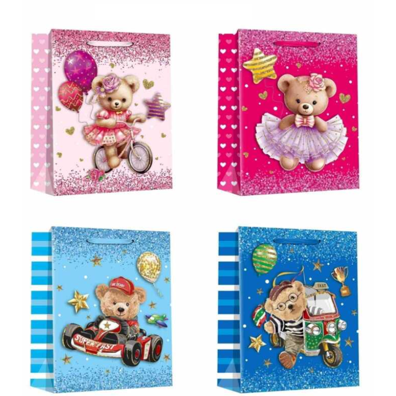 Пакет подарунковий С 69681 (360) 4 види, ВЕЛИКИЙ, ВИДАЄТЬСЯ ТІЛЬКИ МІКС ВИДІВ