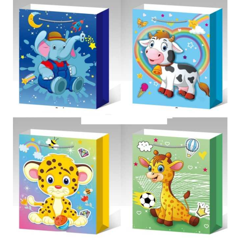 Пакет подарунковий С 69694 (480) 4 види, СЕРЕДНІЙ, ВИДАЄТЬСЯ ТІЛЬКИ МІКС ВИДІВ