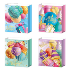 Пакет подарунковий С 69700 (480) 4 види, СЕРЕДНІЙ, ВИДАЄТЬСЯ ТІЛЬКИ МІКС ВИДІВ