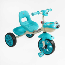 Велосипед 3-х колісний BS-60985 “Best Trike“ (1) колеса EVA переднє 10’’, заднє 8’’, сталева рама, УКР. ОЗВУЧУВАННЯ, кошик, в коробці