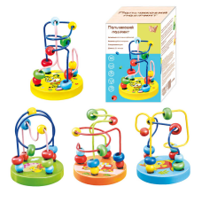 Пальчиковий лабіринт 70544 (20) “WToys“, дерев“яний, 4 види, в коробці, ВИДАЄТЬСЯ ТІЛЬКИ МІКС ВИДІВ