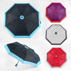 Парасолька C 55048 (60) 4 види, напівавтомат, d=100 см, у чохлі, в пакеті, ВИДАЄТЬСЯ ТІЛЬКИ МІКС ВИДІВ