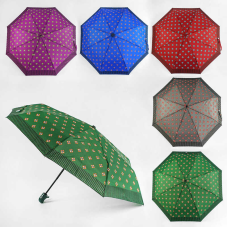 Парасолька C 55077 (60) 5 кольорів, автомат, d=95 см, у чохлі, в пакеті, ВИДАЄТЬСЯ ТІЛЬКИ МІКС ВИДІВ