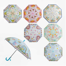 Парасолька C 68527 (60) напівавтомат, d = 80 см, довжина 67 см, 8 спиць, поліетилен, свисток, в пакеті, ВИДАЄТЬСЯ МІКС ВИДІВ