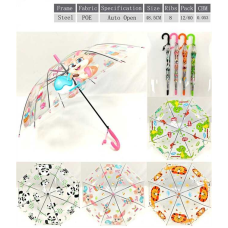 Парасолька C 68600 (60) напівавтомат, d = 87 см, довжина 66 см, 8 спиць, свисток, в пакеті, ВИДАЄТЬСЯ МІКС ВИДІВ