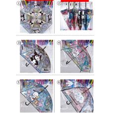 Парасолька C 68604 (60) напівавтомат, d = 101,5 см, довжина 81 см, 8 спиць, в пакеті, ВИДАЄТЬСЯ МІКС ВИДІВ