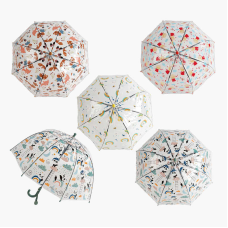 Парасолька C 68617 (60) напівавтомат, d = 70 см, довжина 65 см, 8 спиць, поглиблений купол, в пакеті, ВИДАЄТЬСЯ МІКС ВИДІВ