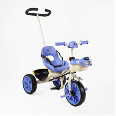Велосипед 3-х колісний BS-70362 “Best Trike“ (1) колеса EVA переднє 10’’, заднє 8’’, сталева рама, УКР. ОЗВУЧУВАННЯ, батьківська ручка, в коробці