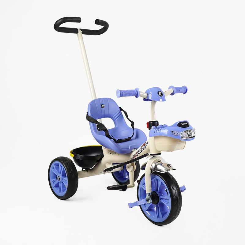 Велосипед 3-х колісний BS-70362 “Best Trike“ (1) колеса EVA переднє 10’’, заднє 8’’, сталева рама, УКР. ОЗВУЧУВАННЯ, батьківська ручка, в коробці