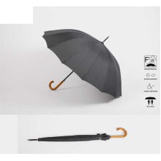 Парасолька C 68639 (48) напівавтомат, d = 115 см, довжина 95 см, 16 спиць, дерев’яна ручка, в пакеті