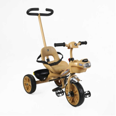 Велосипед 3-х колісний BS-70619 “Best Trike“ (1) колеса EVA переднє 10’’, заднє 8’’, сталева рама, УКР. ОЗВУЧУВАННЯ, батьківська ручка, в коробці