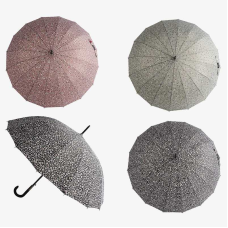 Парасолька C 68642 (48) напівавтомат, d = 102 см, довжина 88 см, 16 спиць, в пакеті, ВИДАЄТЬСЯ МІКС ВИДІВ