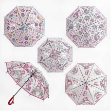 Парасолька С 66355 (60) 4 види, d=77 см, свисток, ВИДАЄТЬСЯ ТІЛЬКИ МІКС ВИДІВ
