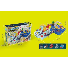 Парковка 207 A (18) 4 машинки, подвійна, підсвічування, механічний принцип керування, в коробці