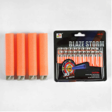 Патрони ZC 09 (72/2) 30 штук, м’які, гумовий наконечник, на листі